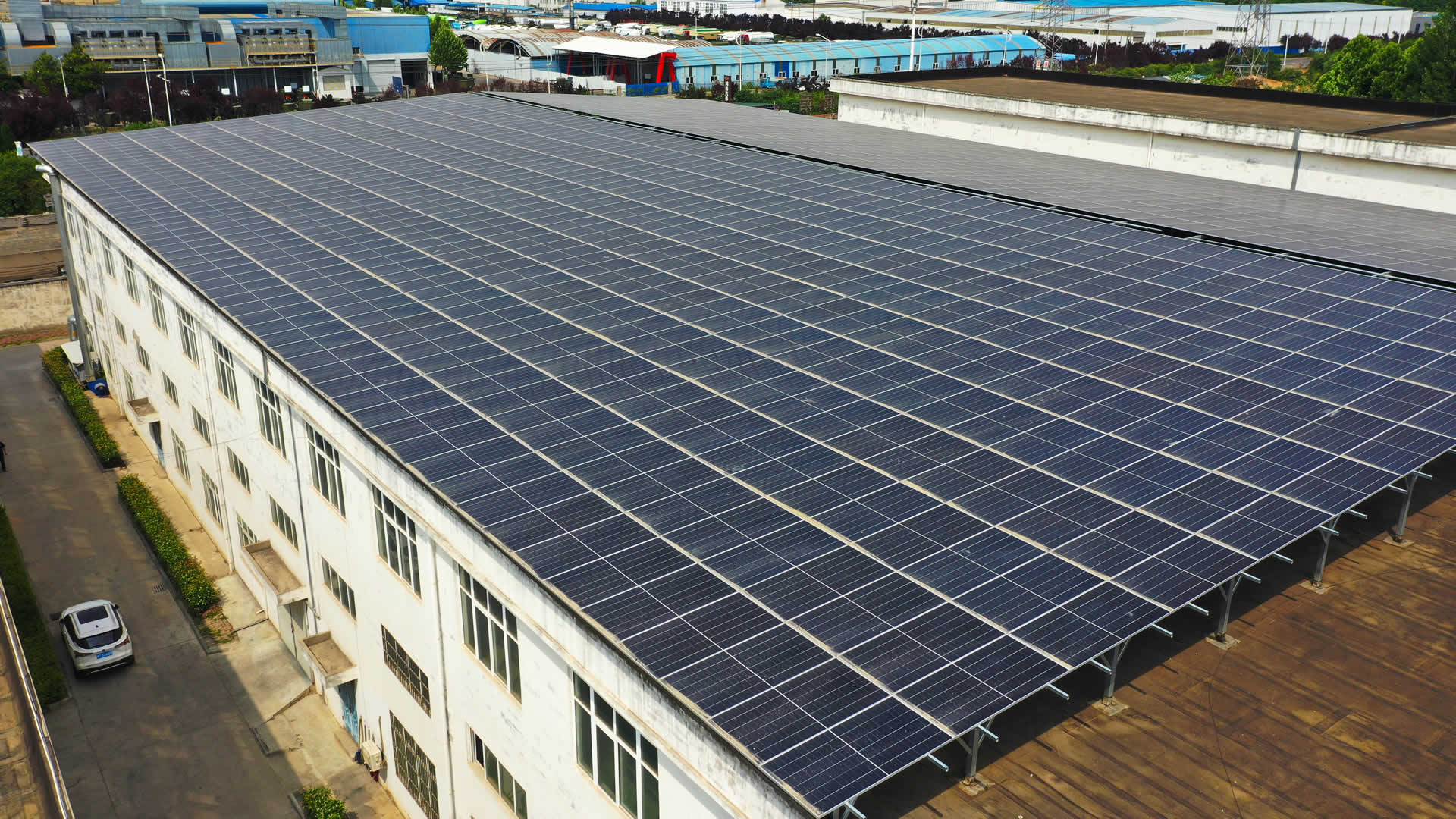 Fotovolta?sch energieopwekkingsproject van het Luoyang Zhonglan Aviation Science and Technology Park